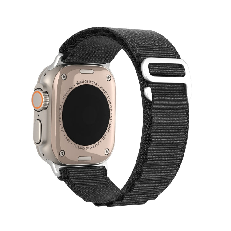 For Apple Watch Series 9 41mm DUX DUCIS GS Series Nylon Loop Watch Band(Black) by DUX DUCIS