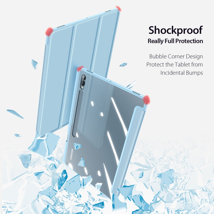 For Samsung Galaxy Tab S9 Ultra DUX DUCIS TOBY Series Antiskid Leather Tablet Case with Sleep / Wake-up Function(Blue) by DUX DUCIS