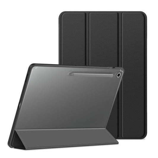 For Samsung Galaxy Tab S10 FE+ DUX DUCIS TOBY Series Antiskid Leather Tablet Case with Sleep / Wake-up Function(Black) by DUX DUCIS