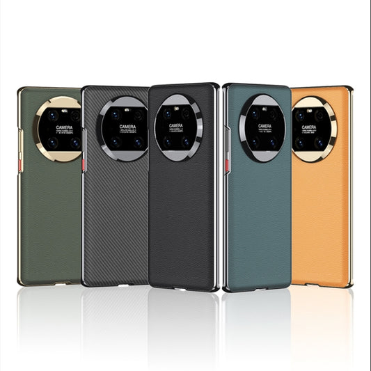For Huawei Mate 40 Pro GKK Electroplating Leather Surface Phone Case(Green) by GKK