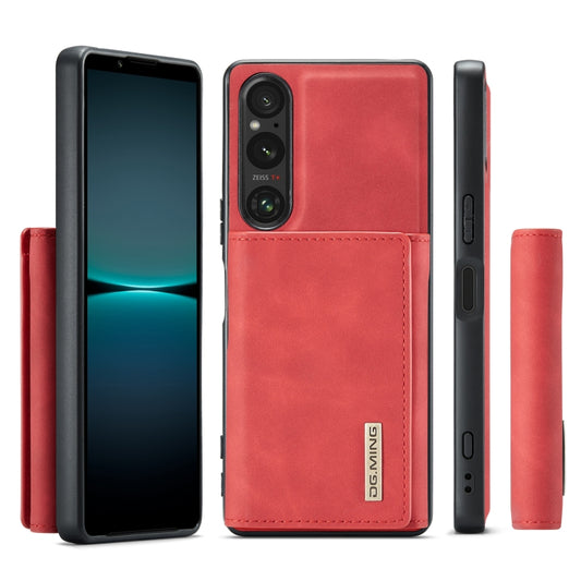 For Sony Xperia 1 VI DG.MING M1 Series 3-Fold Multi Card Wallet + Magnetic Phone Case(Red) by DG.MING