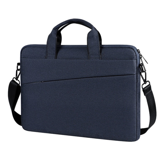 For 15.6 inch ST01S Waterproof Oxford Laptop Diagonal Shoulder Handbag(Navy Blue) by bashfashion