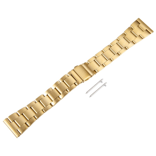 For Huawei Watch 4 22mm Three-bead Stainless Steel Watch Band(Gold) by bashfashion