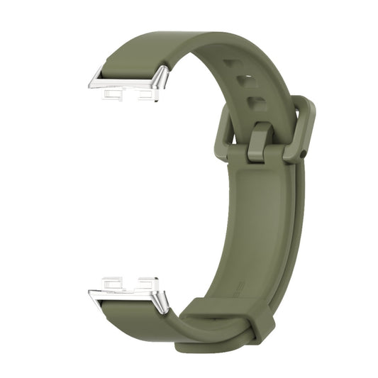 For Huawei Band 8 / 9 / 10 Mijobs Silicone Breathable Watch Band(Army Green) by MIJOBS