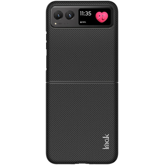 For Motorola Razr 40 imak Ruiyi Series Carbon Fiber PU + PC Phone Case by imak