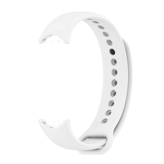 For Xiaomi Smart Band 10 / 9 / 8 Mijobs Solid Color Silicone Watch Band(White) by bashfashion