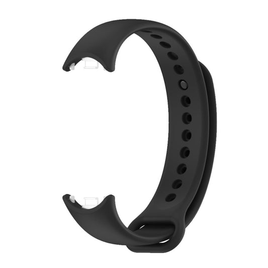 For Xiaomi Smart Band 10 / 9 / 8 Mijobs Solid Color Silicone Watch Band(Black) by bashfashion