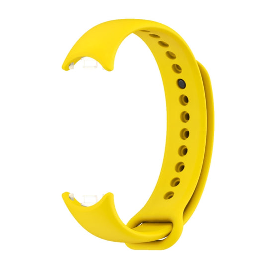 For Xiaomi Smart Band 10 / 9 / 8 Mijobs Solid Color Silicone Watch Band(Yellow) by bashfashion