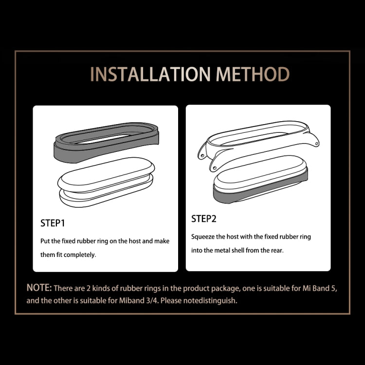 For Xiaomi Mi Band 8 Mijobs CS Case Milan Magnetic Stainless Steel Watch Band(Gold) by MIJOBS