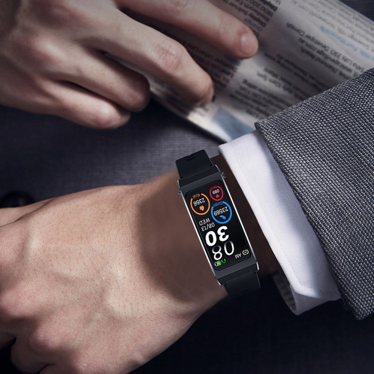 K13S 1.14 inch TFT Screen Slub Steel Strap Smart Calling Bracelet Supports Sleep Management/Blood Oxygen Monitoring(Rose Gold) by bashfashion