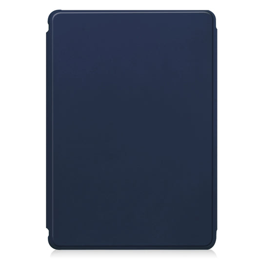 For Samsung Galaxy Tab S9 360 Rotation Transparent Smart Leather Case(Dark Blue) by bashfashion
