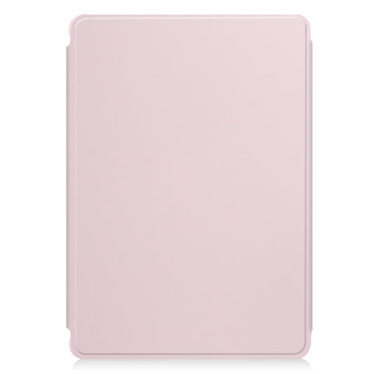For Samsung Galaxy Tab A9+ 360 Rotation Transparent Smart Leather Case(Pink) by bashfashion