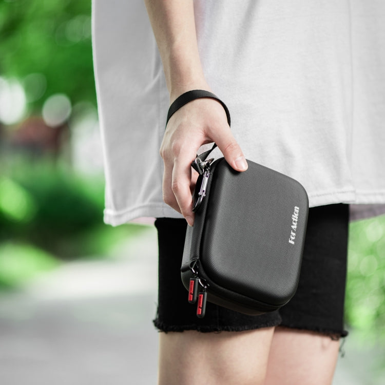 For DJI Osmo Action 4 / 5 Pro STARTRC Portable PU Storage Box Case Standard Kit(Black) by STARTRC