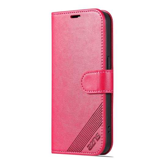 For iPhone 15 Pro AZNS Sheepskin Texture Flip Leather Phone Case(Red) by AZNS