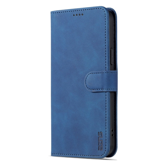 For iPhone 15 AZNS Skin Feel Calf Texture Flip Leather Phone Case(Blue) by AZNS