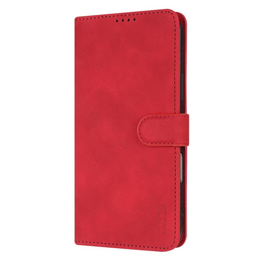 For iPhone 17 AZNS Skin Feel Calf Texture Flip Leather Phone Case(Red) by AZNS