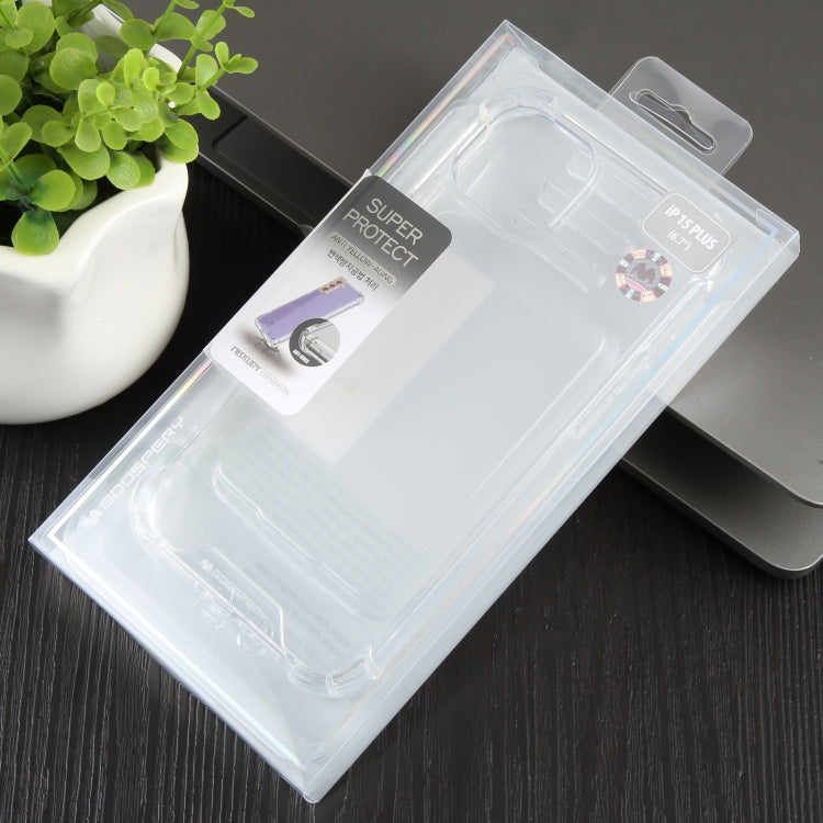 For iPhone 15 Plus MERCURY GOOSPERY SUPER Four-Corner Shockproof TPU Phone Case(Transparent) by GOOSPERY