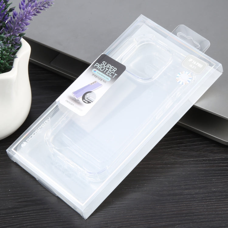 For iPhone 16 Pro Max MERCURY GOOSPERY SUPER Four-Corner Shockproof TPU Phone Case(Transparent) by GOOSPERY