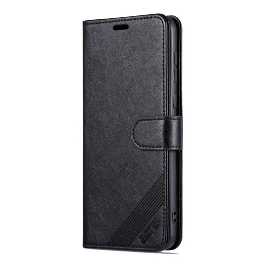 For Huawei Mate 60 Pro AZNS Sheepskin Texture Flip Leather Phone Case(Black) by AZNS
