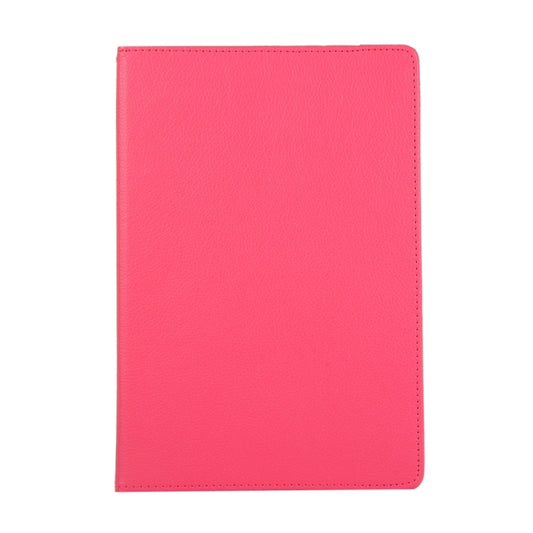 For Samsung Galaxy Tab S9 Ultra Litchi Texture 360 Degrees Rotation Holder Leather Tablet Case(Rose Red) by bashfashion