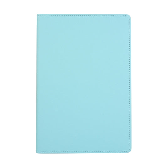 For Samsung Galaxy Tab S9 Ultra Litchi Texture 360 Degrees Rotation Holder Leather Tablet Case(Sky Blue) by bashfashion