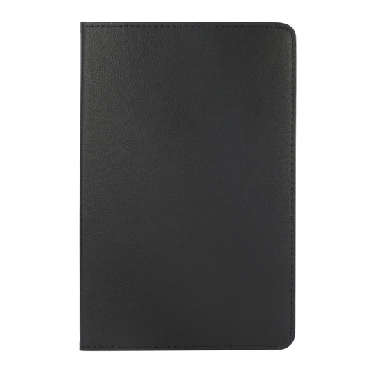 For Samsung Galaxy Tab A9+ / Tab A11+ Litchi Texture 360 Degrees Rotation Holder Leather Tablet Case(Black) by bashfashion