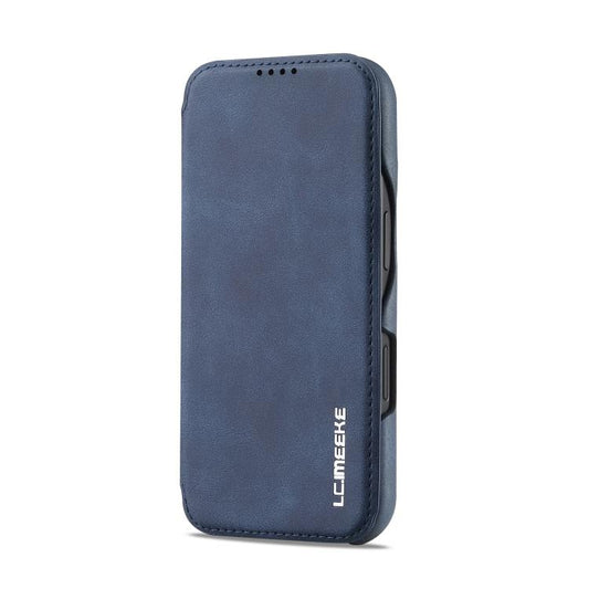 For iPhone 17 LC.IMEEKE Hon Ancient Series Flip Leather Phone Case(Blue) by LC.IMEEKE