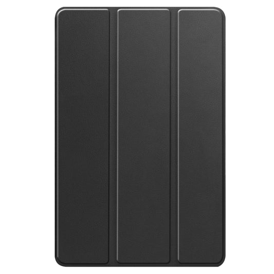 For Realme Pad 2 3-folding Leather Smart Tablet Case(Black) by bashfashion