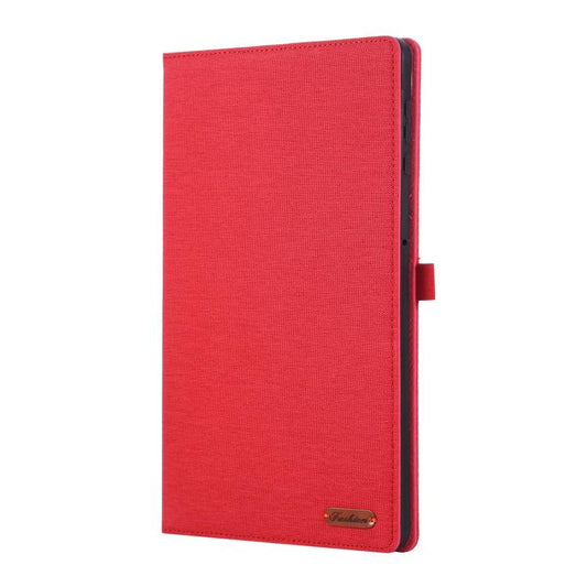 For Honor Pad X9a Fabric Texture Horizontal Flip Leather Tablet Case(Red) by bashfashion