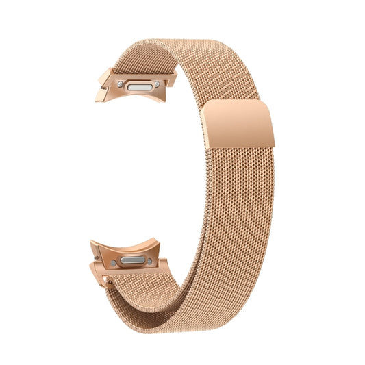 For Samsung Galaxy Watch 6 Milanese Metal Watch Band(Rose Gold) by bashfashion