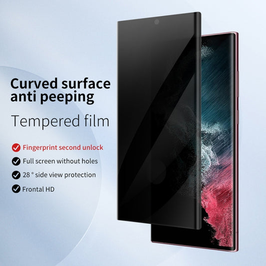 For Samsung Galaxy S23 Ultra 5G 3D Curved Edge Privacy Tempered Glass Film by bashfashion