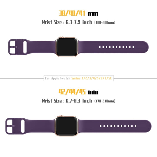 For Apple Watch Ultra 2 49mm Pin Buckle Silicone Watch Band(Dark Purple) by bashfashion