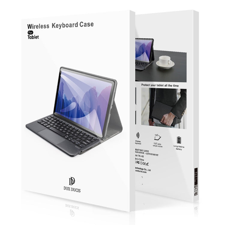 For Samsung Galaxy Tab S10 Lite / S10 FE / S9 DUX DUCIS TK Series Wireless Bluetooth Keyboard Tablet Case(Black) by DUX DUCIS