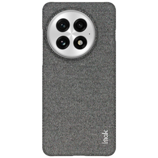 For OnePlus 13 imak Ruiyi Series Cloth Texture PU + PC Phone Case(Dark Grey) by imak