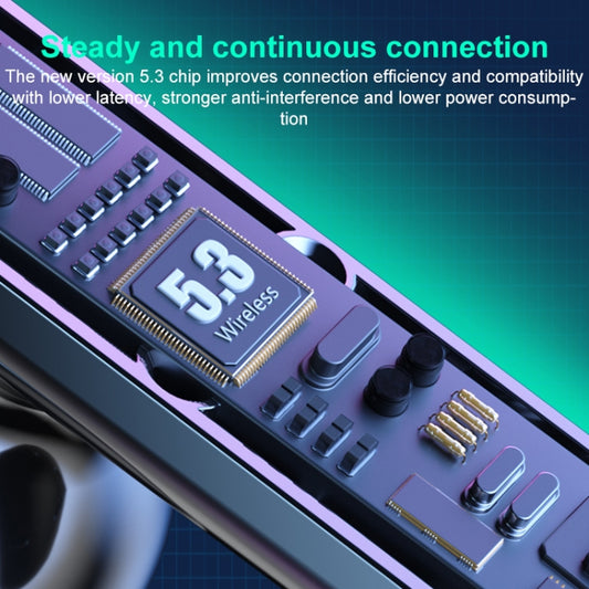 WK V07 Vanguard Series Starshards Wireless Bluetooth Earphone(Black) by WK