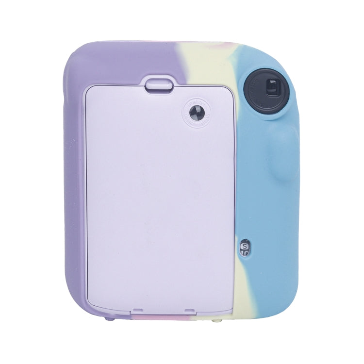For FUJIFILM instax mini 12 Soft Silicone Camera Protective Case(Dark Blue Purple) by bashfashion