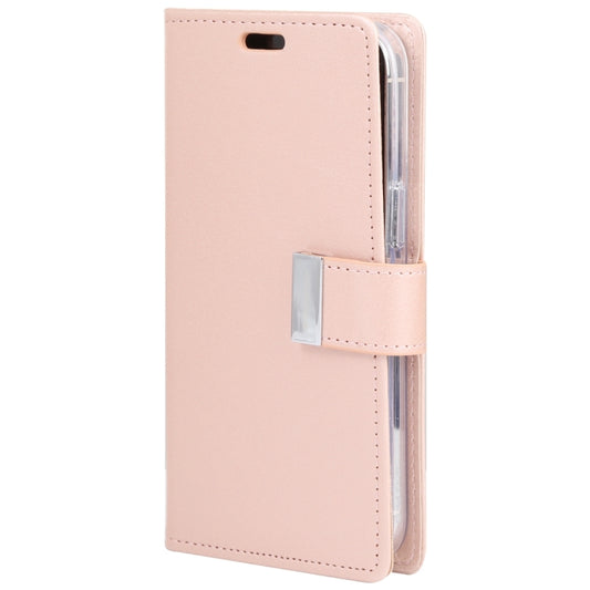 For iPhone 15 Pro GOOSPERY RICH DIARY Crazy Horse Texture Leather Phone Case(Rose Gold) by GOOSPERY