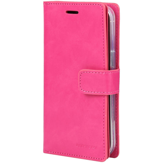 For iPhone 15 GOOSPERY MANSOOR DIARY 9 Card Slots Leather Phone Case(Rose Red) by GOOSPERY