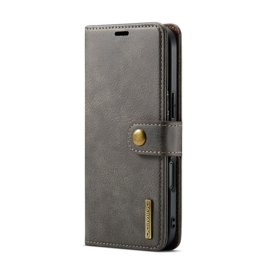 For iPhone Air DG.MING Crazy Horse Texture Detachable Magnetic Leather Phone Case(Grey) by DG.MING
