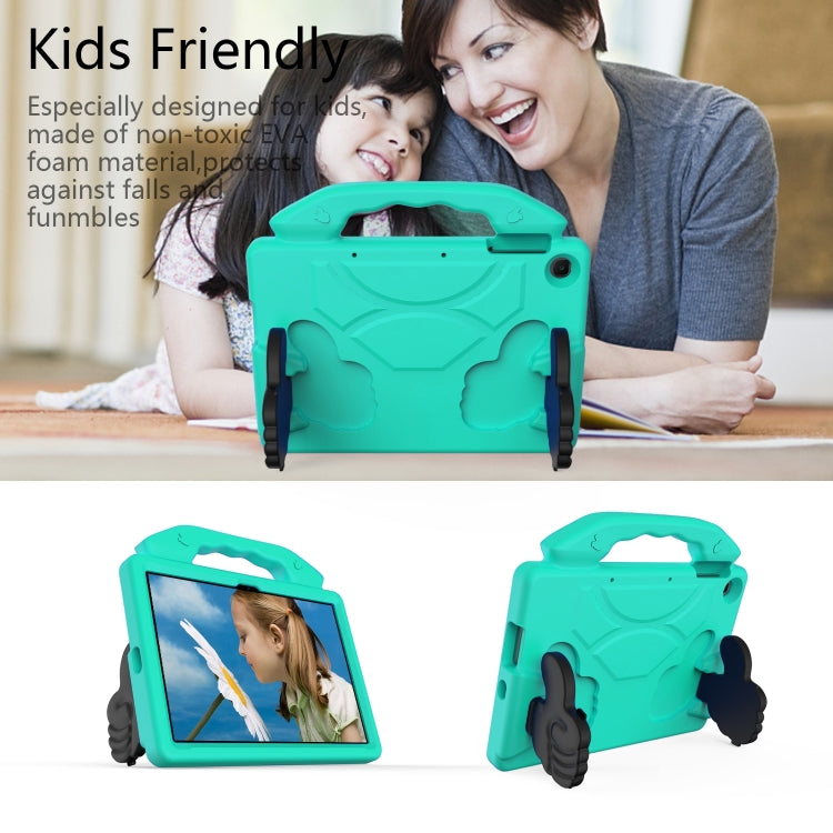 For Honor Pad X8 10.1 Thumb Bracket EVA Shockproof Tablet Case(Glacier Green) by bashfashion