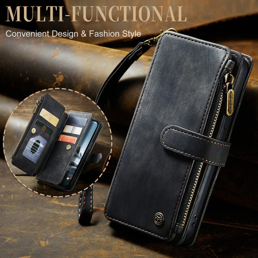 For iPhone 15 Pro CaseMe C30 Multifunctional Leather Phone Case(Black) by CaseMe