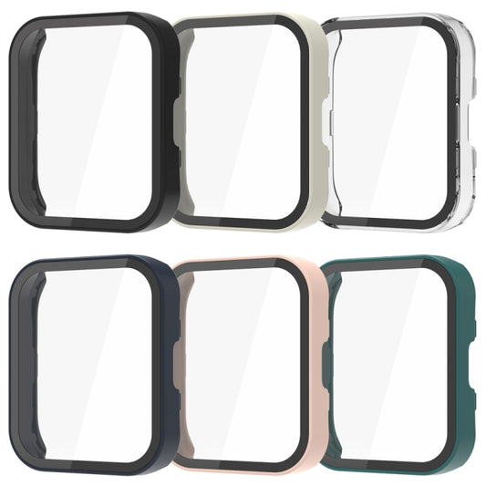 For Amazfit Bip 5 PC + Tempered Film Integrated Watch Protective Case(Black) by bashfashion