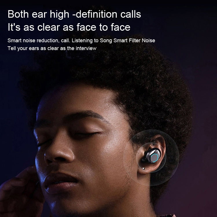 True Wireless Bluetooth Earphone(Black) by bashfashion