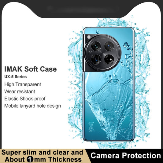 For OnePlus 12 5G IMAK UX-5 Series Transparent Shockproof TPU Protective Case by imak