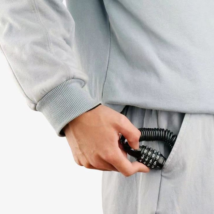 Portable Bicycle Lock Anti-theft Password Lock(Black 4-digit) by bashfashion