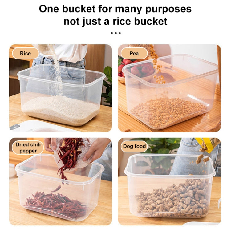 Pull-top Rice Bucket Sealed Insect-proof and Moisture-proof Food Storage Box, Random Color Delivery, Size:Small 7.5kg Capacity by bashfashion