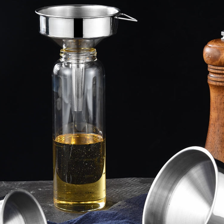 18cm Stainless Steel Conical Small Funnel Oil Leak Wine Leak Kitchen Oil Pourer by bashfashion