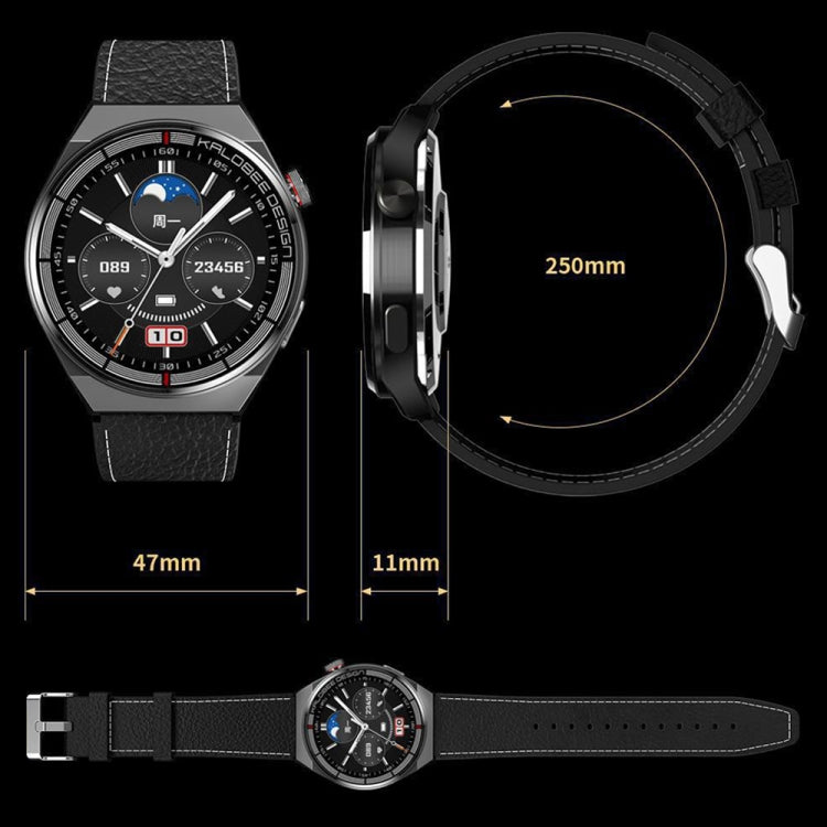 1.3 inch Bamboo Steel Band IP68 Waterproof Smart Watch Support Bluetooth Call(Silver) by bashfashion
