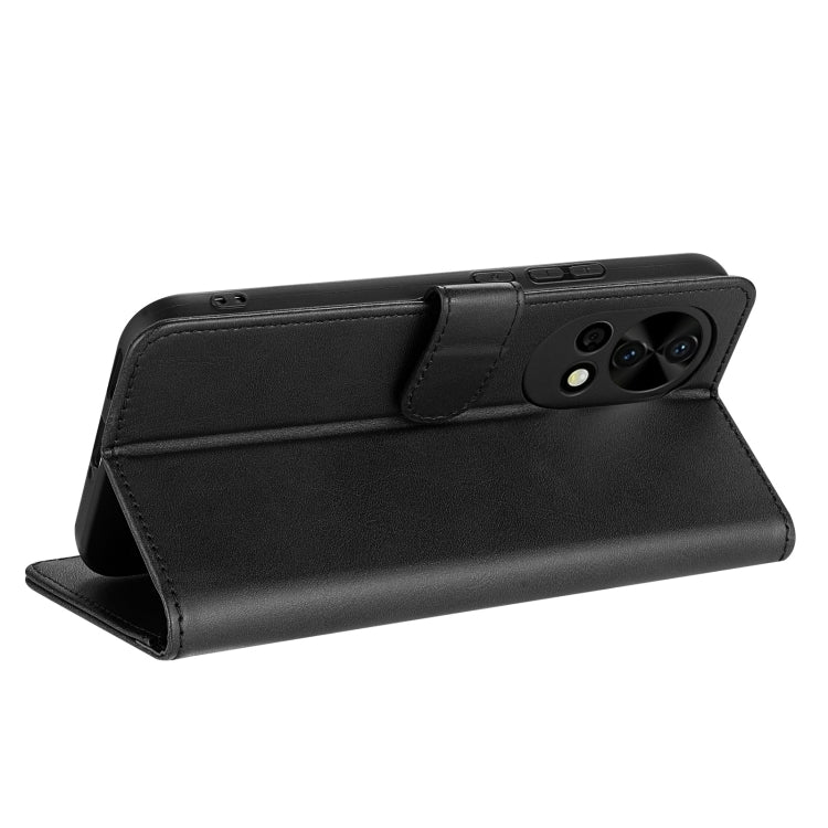 For Huawei nova 12 Pro AZNS Skin Feel Calf Texture Flip Leather Phone Case(Black) by AZNS