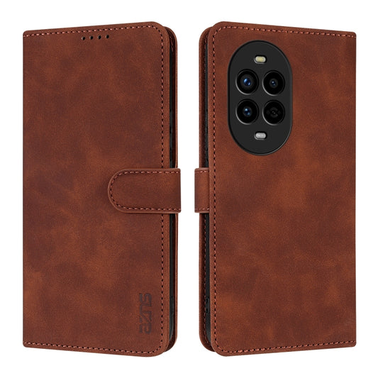 For Huawei nova 13 Pro AZNS Skin Feel Calf Texture Flip Leather Phone Case(Brown) by AZNS
